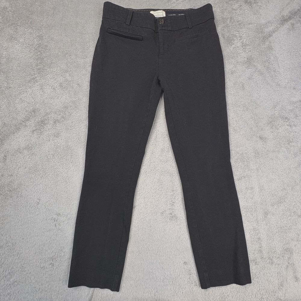 The Essential Slim Women's Black Pants Size 2 (Measures 26x23) Stretch Casual